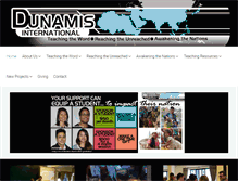 Tablet Screenshot of dunamisworld.org